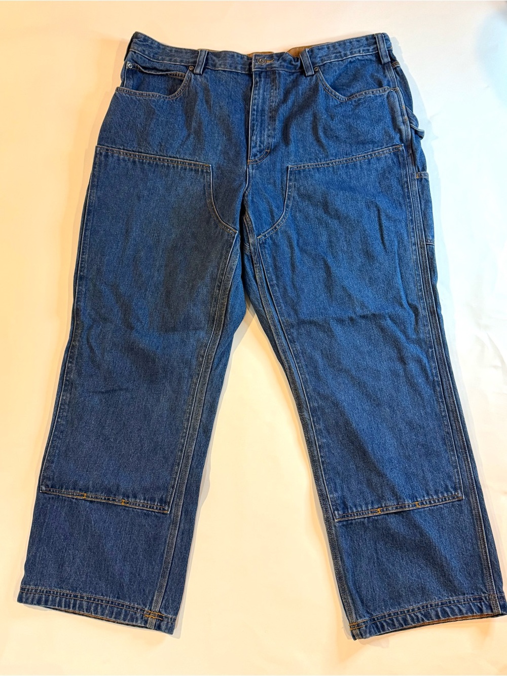 Duluth Trading Heavy Mens Denim Jeans Carpenter Work Size 42x30